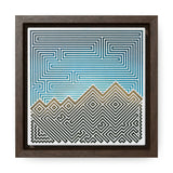 The Mountain - Framed Canvas Wrap Print