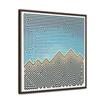 The Mountain - Framed Canvas Wrap Print