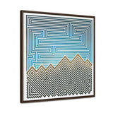 The Mountain - Framed Canvas Wrap Print