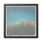 The Mountain - Framed Canvas Wrap Print
