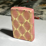 zippo lighter 02 - pink and gold